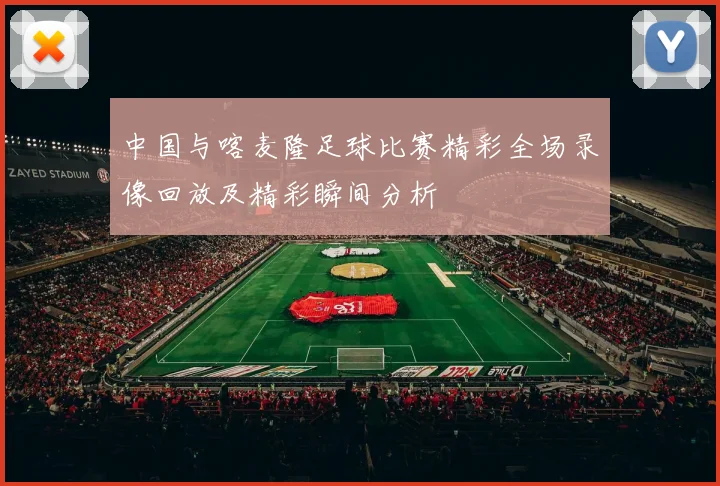 中国与喀麦隆足球比赛精彩全场录像回放及精彩瞬间分析